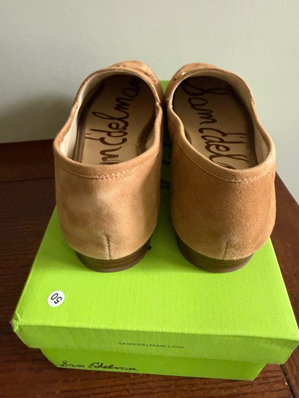 Sam Edelman Tan Suede Horsebit Loafers - Picture 7 of 8